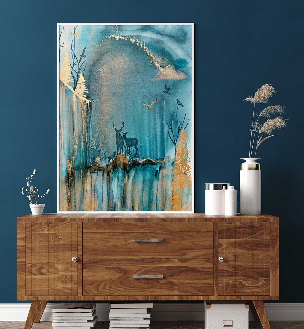 Transform your child's space with INTO THE MYSTIC, KIDS ROOM PAINTINGS featuring vibrant, whimsical designs.