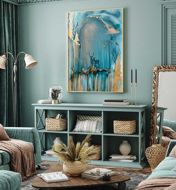 Elevate your child's space with INTO THE MYSTIC, KIDS ROOM PAINTINGS featuring vibrant, whimsical designs.