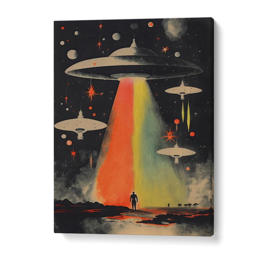 Invasion By Taudalpoi Astronaut & Nasa Paintings, Space Art Prints Artwork in Gallery Wrap
