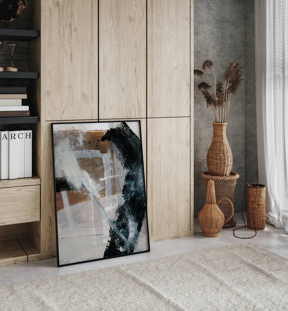 Inviting, Abstract Paintings displayed elegantly in a modern living space, adding creativity and inspiration to any room.