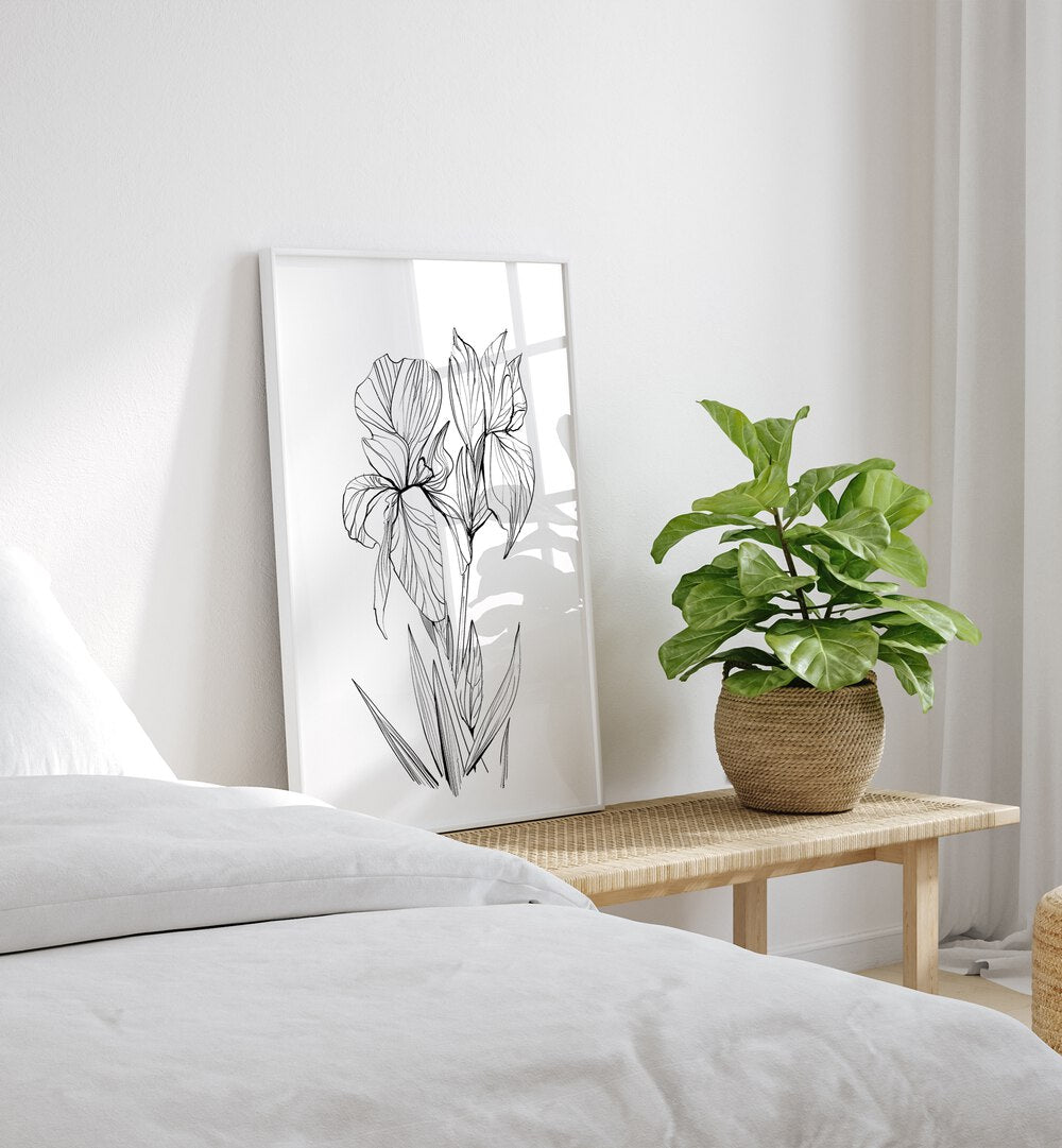 Stylish IRISES, FLORAL FLOWER PAINTINGS enhance your space with elegance and vibrant charm, perfect for any room.