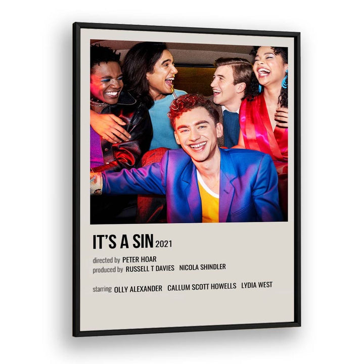 ITS A SIN 2021 MOVIE POSTERS in Black Plain Frame
