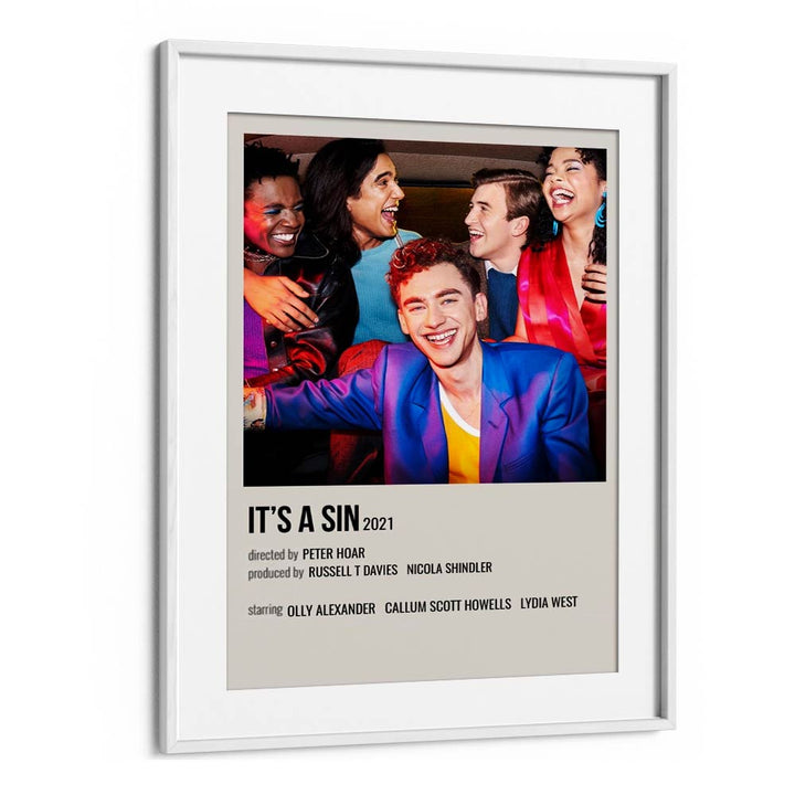 ITS A SIN 2021 MOVIE POSTERS in White Frame With Mount