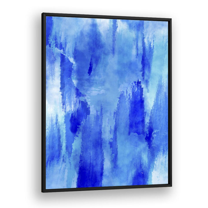 Icing by Martina Abstract Paintings in Black Plain Frame