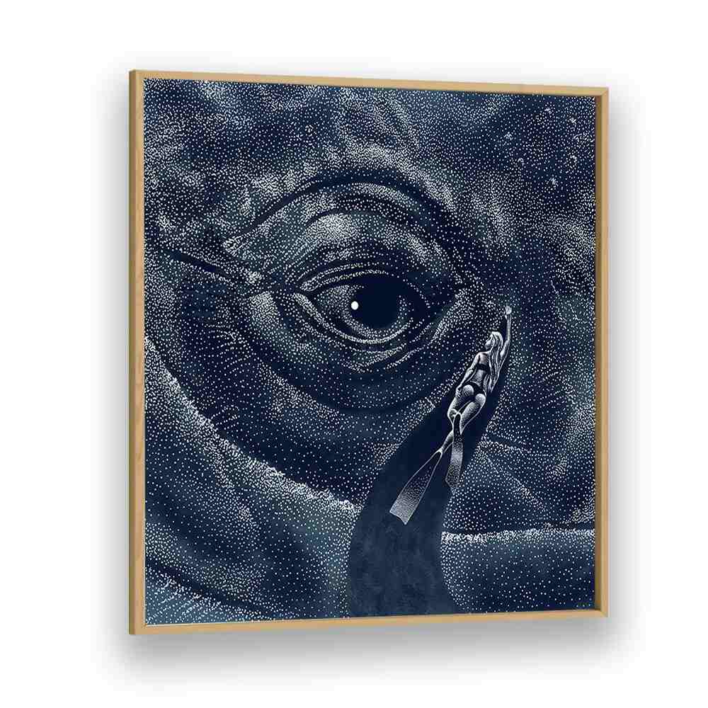 Explore "IN THE WHALE'S EYE, SURREAL ART PRINTS" by Aliriza Çakır, a captivating blend of reality and dreams.