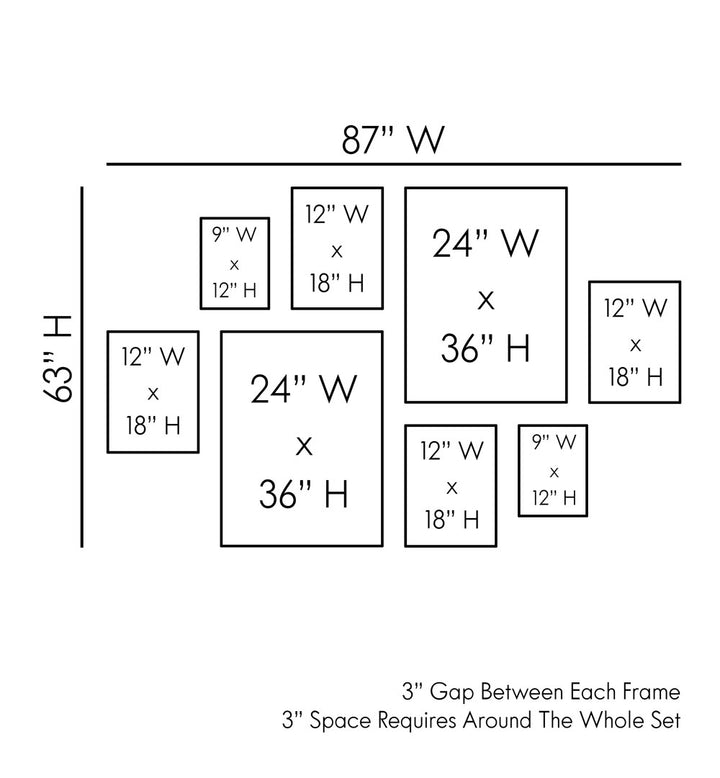 IN THE MOOD FOR EARTH GALLERY WALL , GALLERY WALLS & SETS