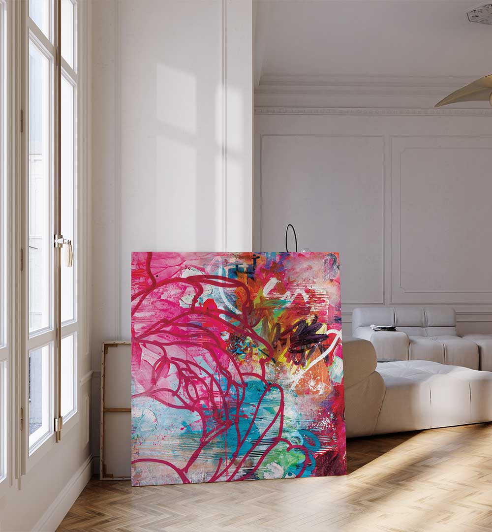 IN THE GARDEN , ABSTRACT PAINTINGS