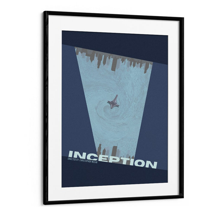 Inception by Grishma Korjani Movie Posters in Black Frame With Mount