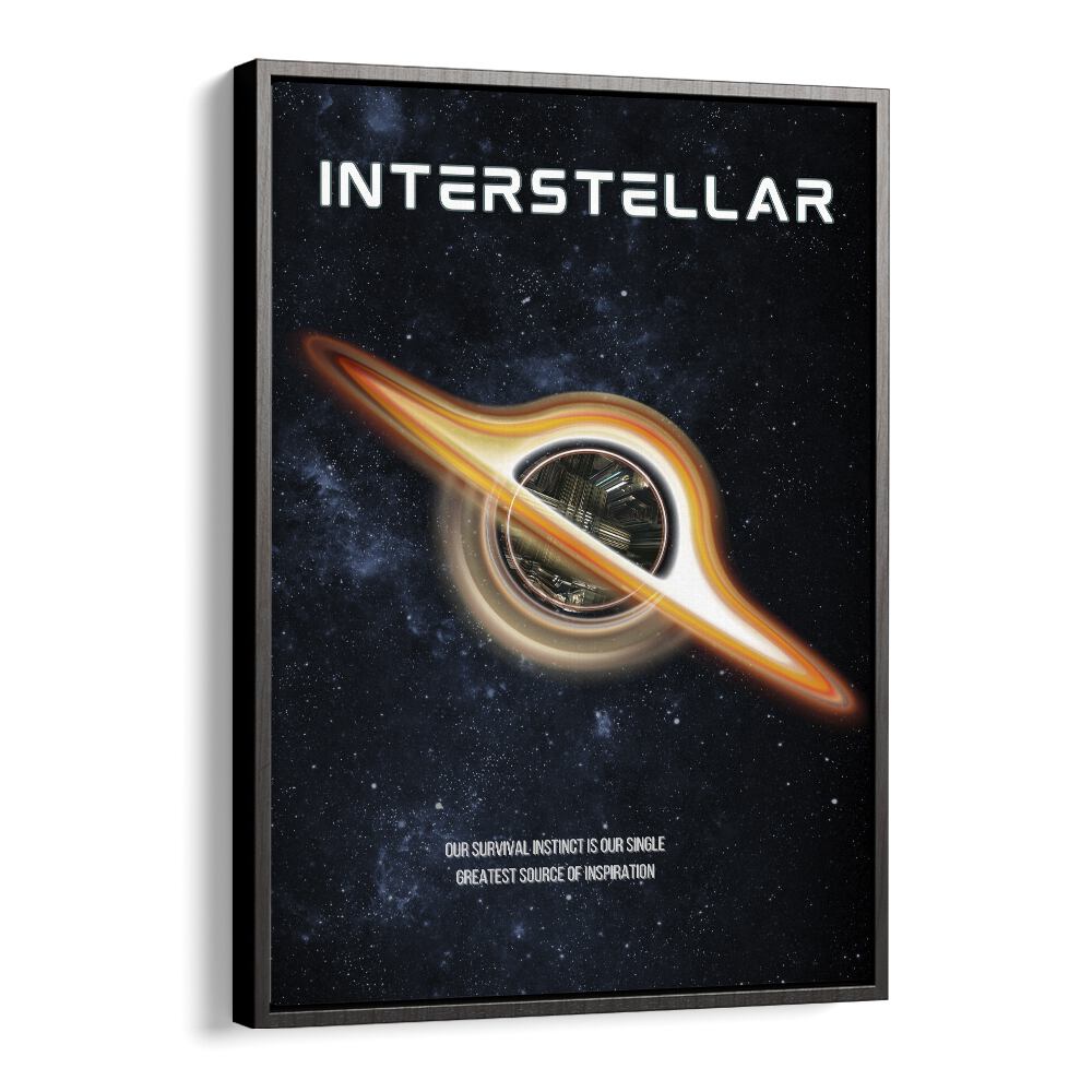 Interstellar by Grishma Korjani Movie Posters in Black Floater Frame