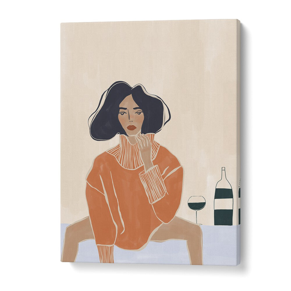 It's A Mood By Ivy Green Women Illustration Paintings in Gallery Wrap