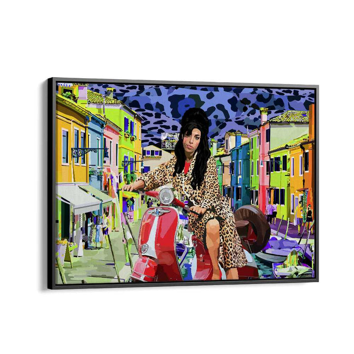 Italy And Amy By Lynnda Rakos Pop Art Paintings Pop Art Prints in Black Floater Frame