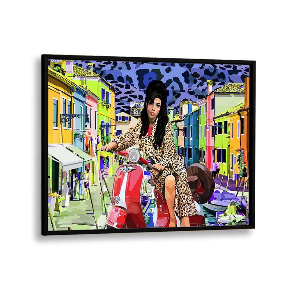 Italy And Amy By Lynnda Rakos Pop Art Paintings Pop Art Prints in Black Plain Frame