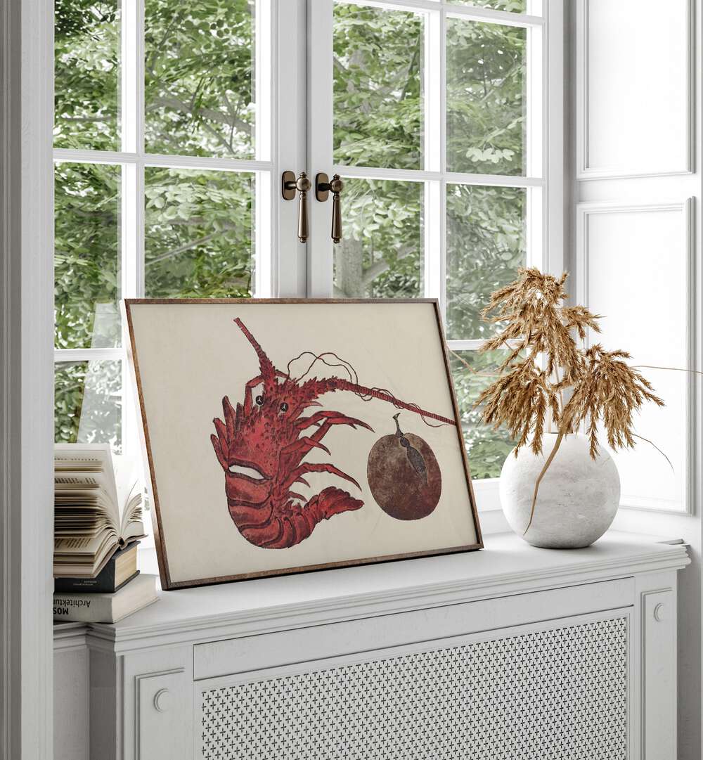 JAPANESE LOBSTER (1615–1868) , VINTAGE PAINTINGS