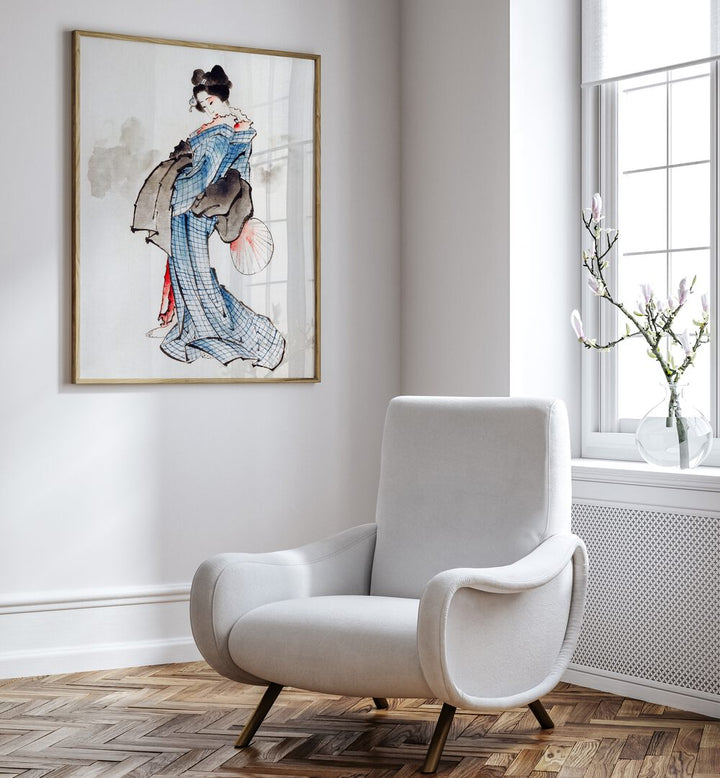 JAPANESE WOMAN II, VINTAGE PAINTINGS