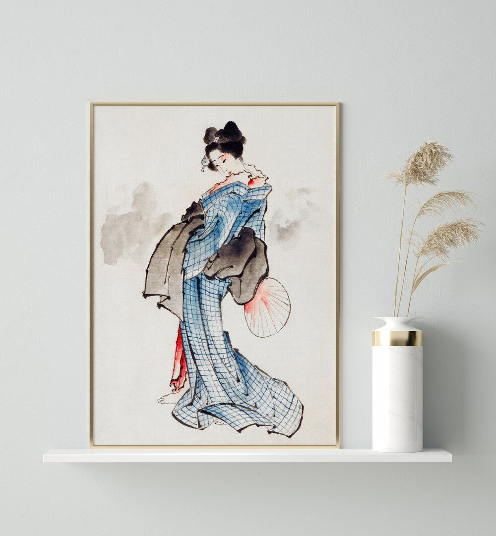 JAPANESE WOMAN II, VINTAGE PAINTINGS