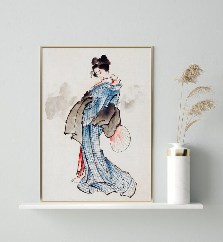 JAPANESE WOMAN II, VINTAGE PAINTINGS