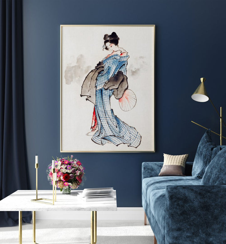 JAPANESE WOMAN II, VINTAGE PAINTINGS