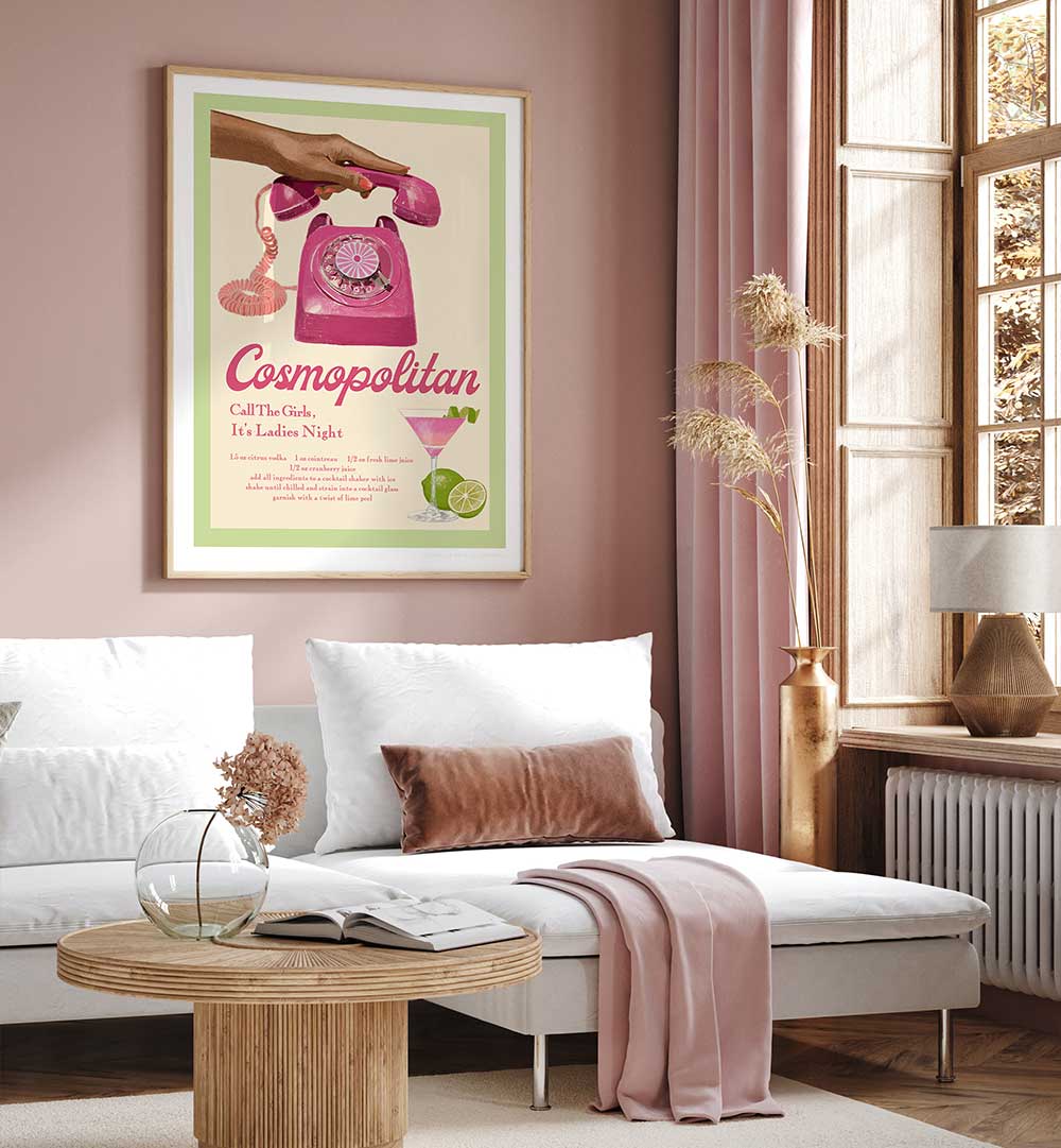 JLR COCKTAILS COSMOPOLITAN , FASHION POSTERS