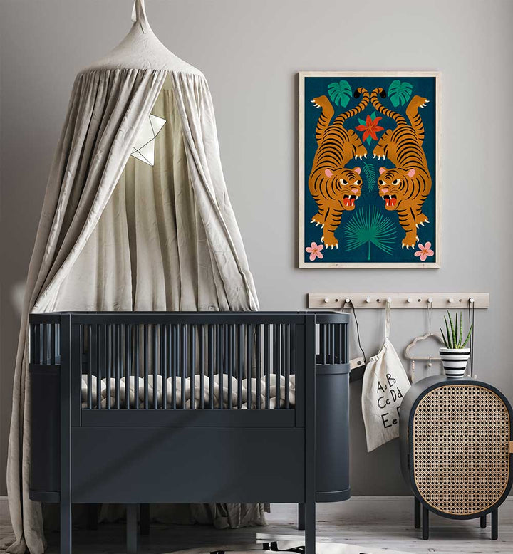 JUNGLE TIGERS I , KIDS ROOM PAINTINGS