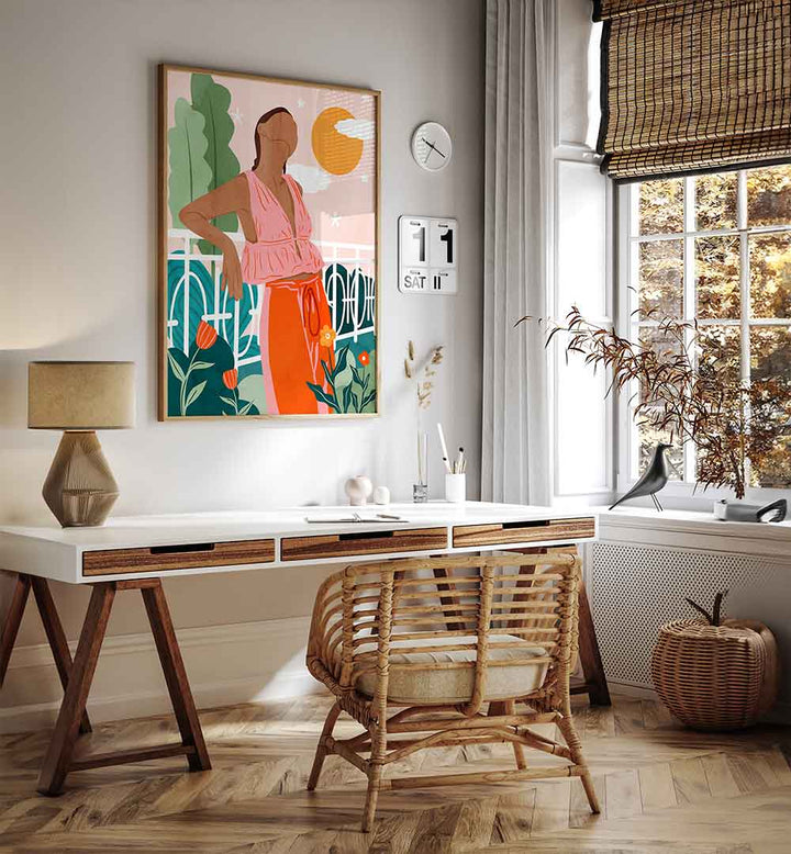 JUST ANOTHER WARM DAY , PORTRAITS & FIGURATIVE ILLUSTRATIONS