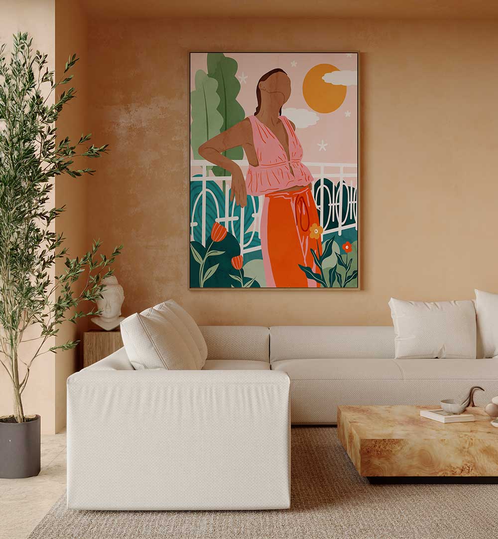 JUST ANOTHER WARM DAY , PORTRAITS & FIGURATIVE ILLUSTRATIONS