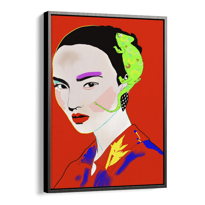 Just Before You Arrived Pop Art Artwork in Black Floater Frame