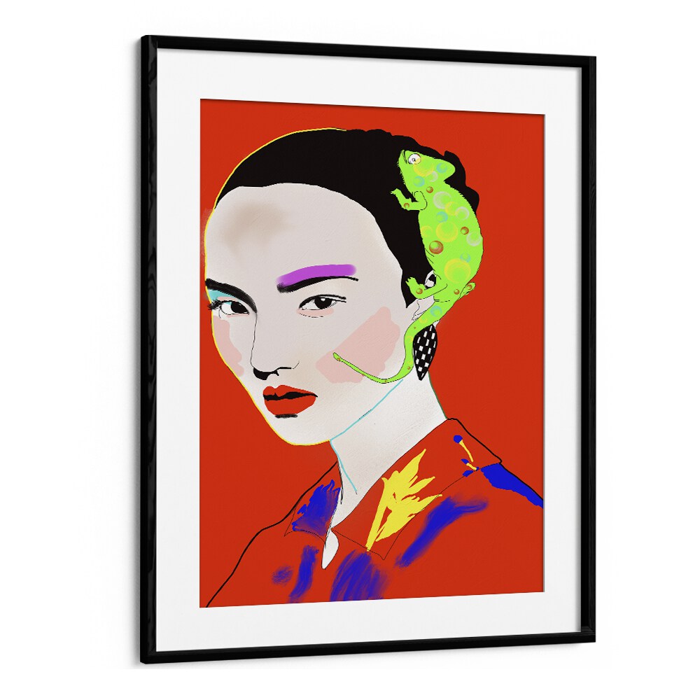 Just Before You Arrived Pop Art Artwork in Black Frame With Mount