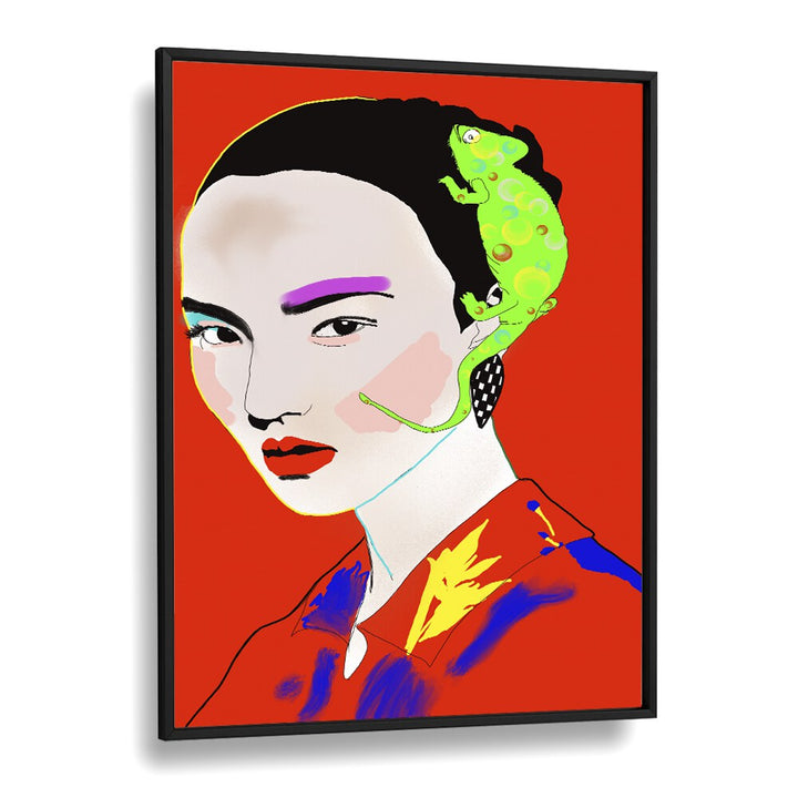 Just Before You Arrived Pop Art Artwork in Black Plain Frame