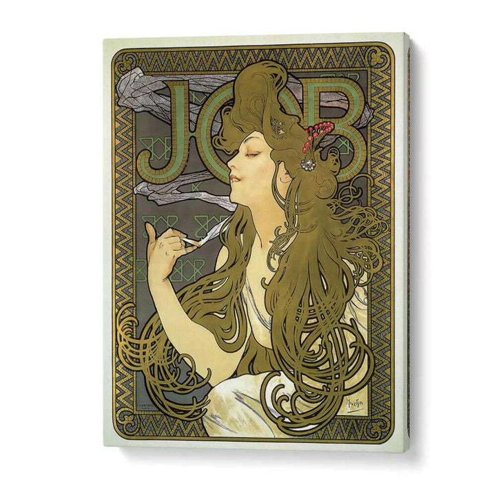 Job Cigarette Paper 1896 By Alphonse Mucha Vintage Paintings in Gallery Wrap