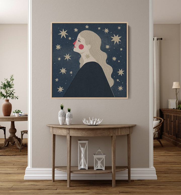 Juliya painting - STARGAZING by Asianmonk