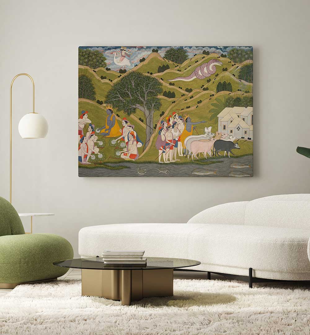 KALIYA , INDIAN ART PAINTINGS