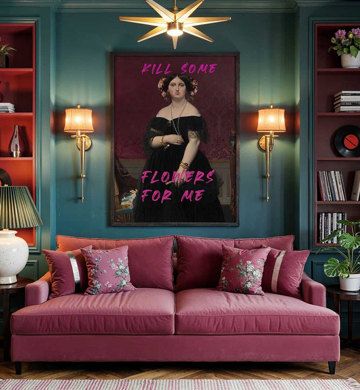 KILL SOME FLOWERS FOR ME , ALTERED ART PRINTS