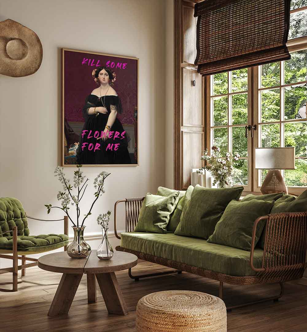 KILL SOME FLOWERS FOR ME , ALTERED ART PRINTS