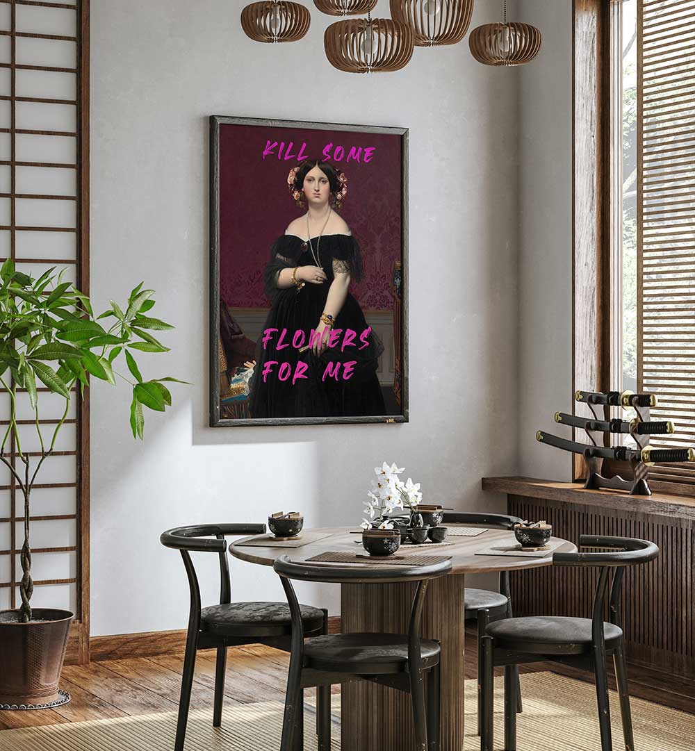 KILL SOME FLOWERS FOR ME , ALTERED ART PRINTS