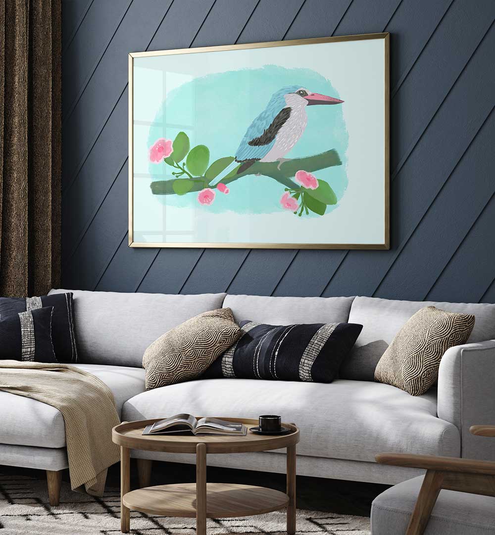 KINGFISHER I , ANIMAL PAINTINGS