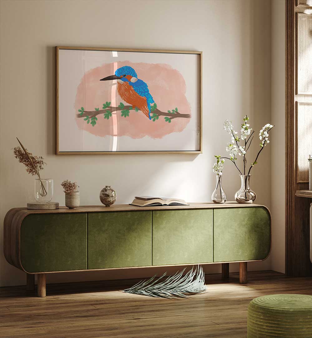 KINGFISHER II , ANIMAL PAINTINGS