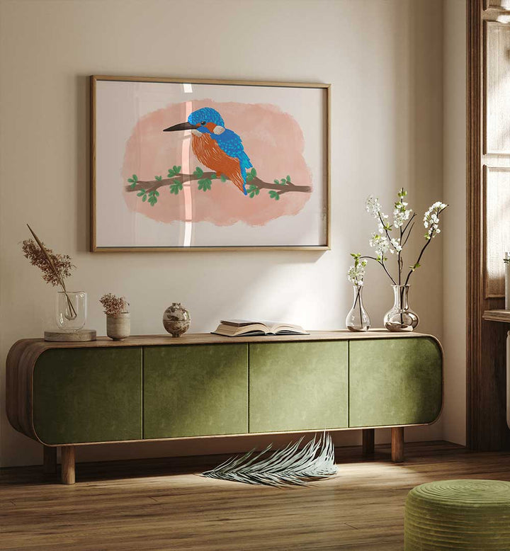 KINGFISHER II , ANIMAL PAINTINGS