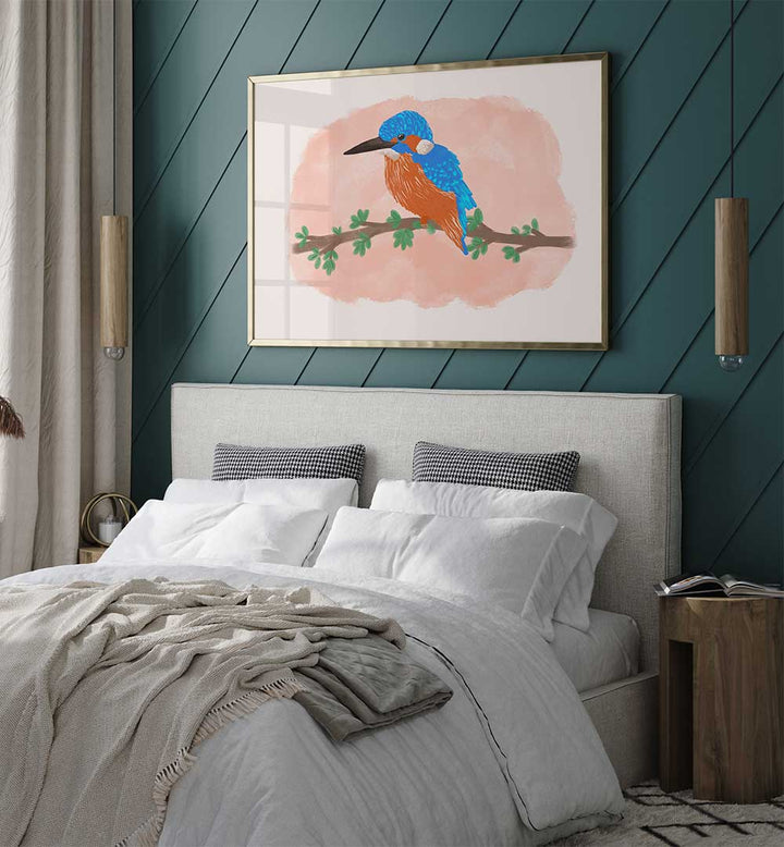 KINGFISHER II , ANIMAL PAINTINGS