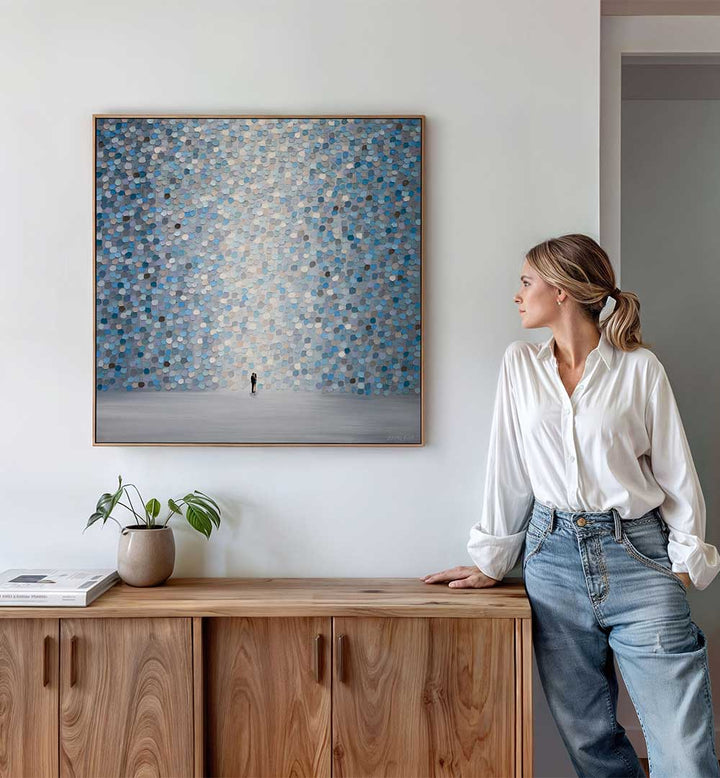 KISS IN THE MOONLIGHT , MODERN IMPRESSIONISM PAINTINGS