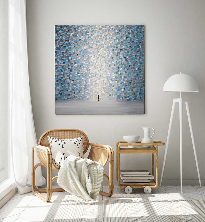 KISS IN THE MOONLIGHT , MODERN IMPRESSIONISM PAINTINGS