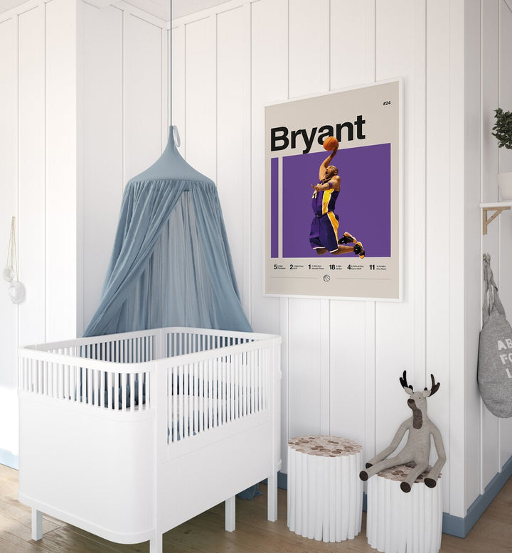 Kobe Bryant Basketball Posters sports Artwork Placed on a wall In A Kids  Room 