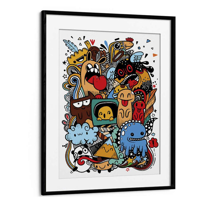 Kooky Krinkles Comic Art Artwork in Black Frame With Mount