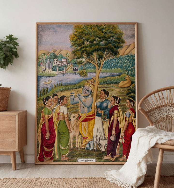 KRISHNA PLAYING THE FLUTE