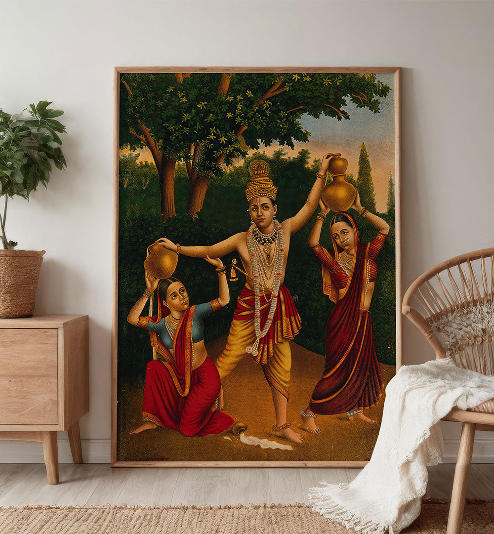 KRISHNA SPILLING THE MILK