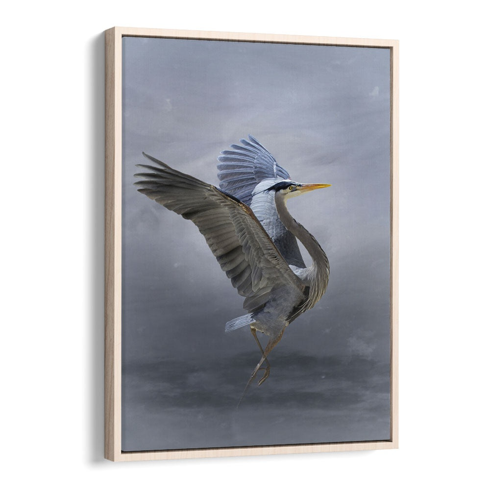 Christian Meermann painting - THE GREAT BLUE HERON by Asianmonk