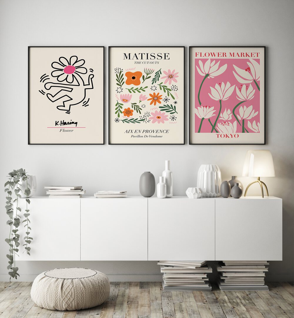 botanical painting - KEITH HARING SET by Asianmonk