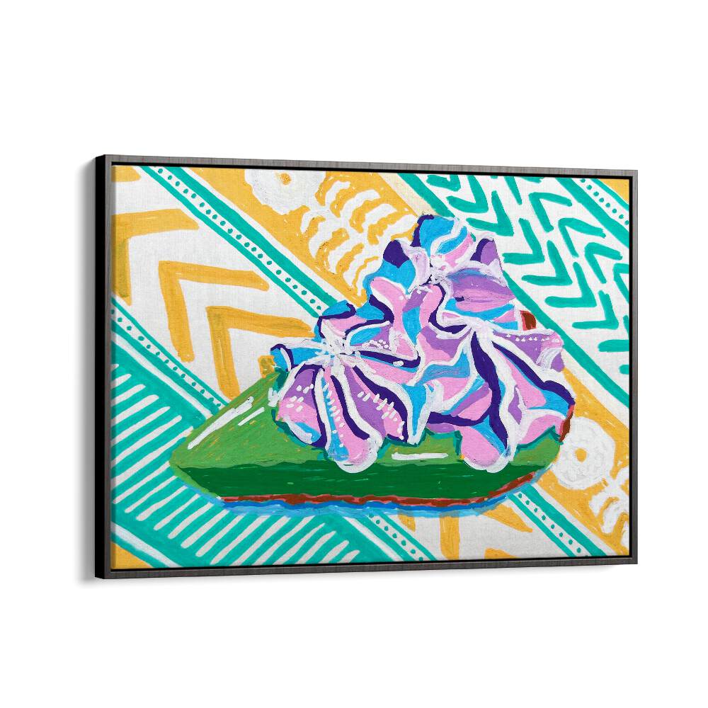 Key Lime Pie By Key And Sea Creative Art Print in Black Floater Frame