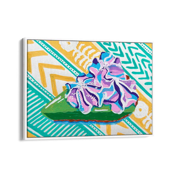 Key Lime Pie By Key And Sea Creative Art Print in White Floater Frame