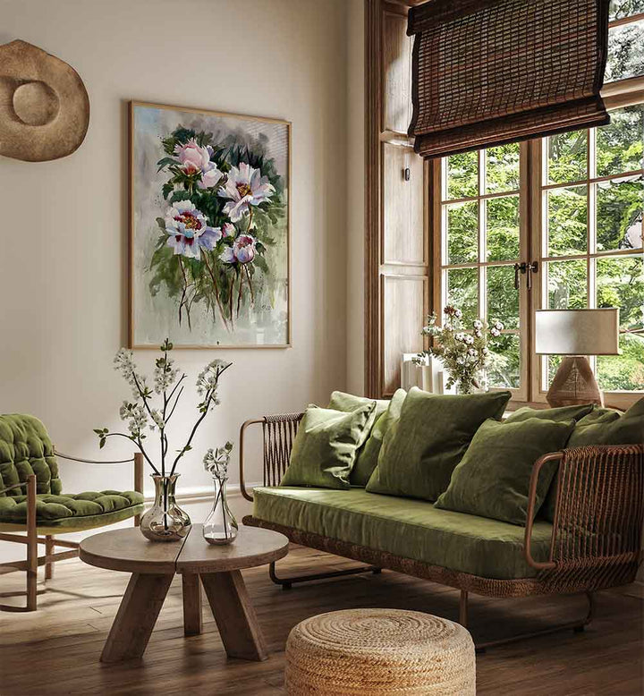 KING OF GARDEN , FLORAL FLOWER PAINTINGS