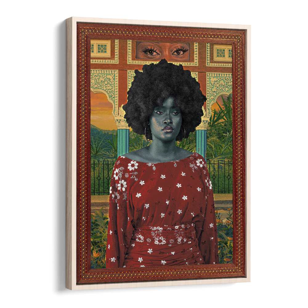 Kingdom Of Ah By Cosmo Zach Surreal Art Prints Surrealism in Oak Wood Floater Frame